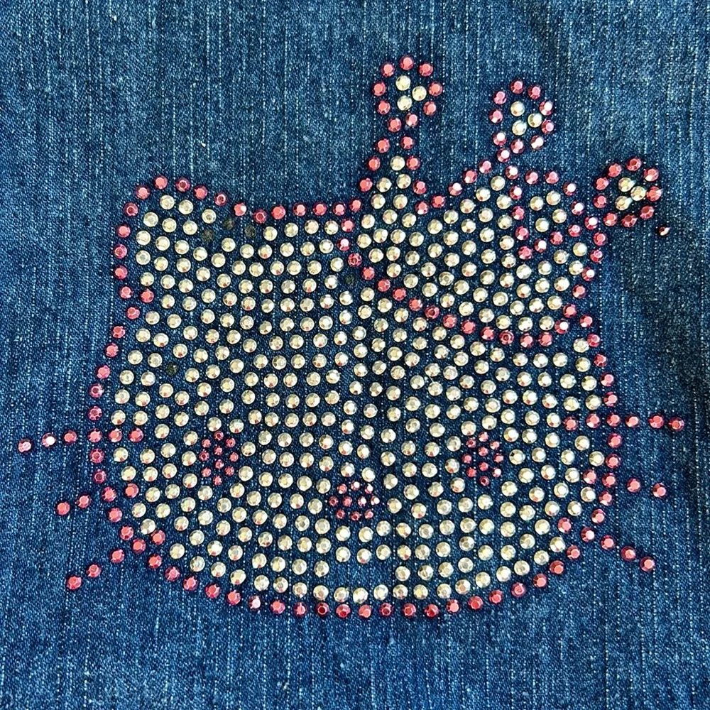 Hello Kitty Girls Size 4 Rhinestone Blue Jean Jacket